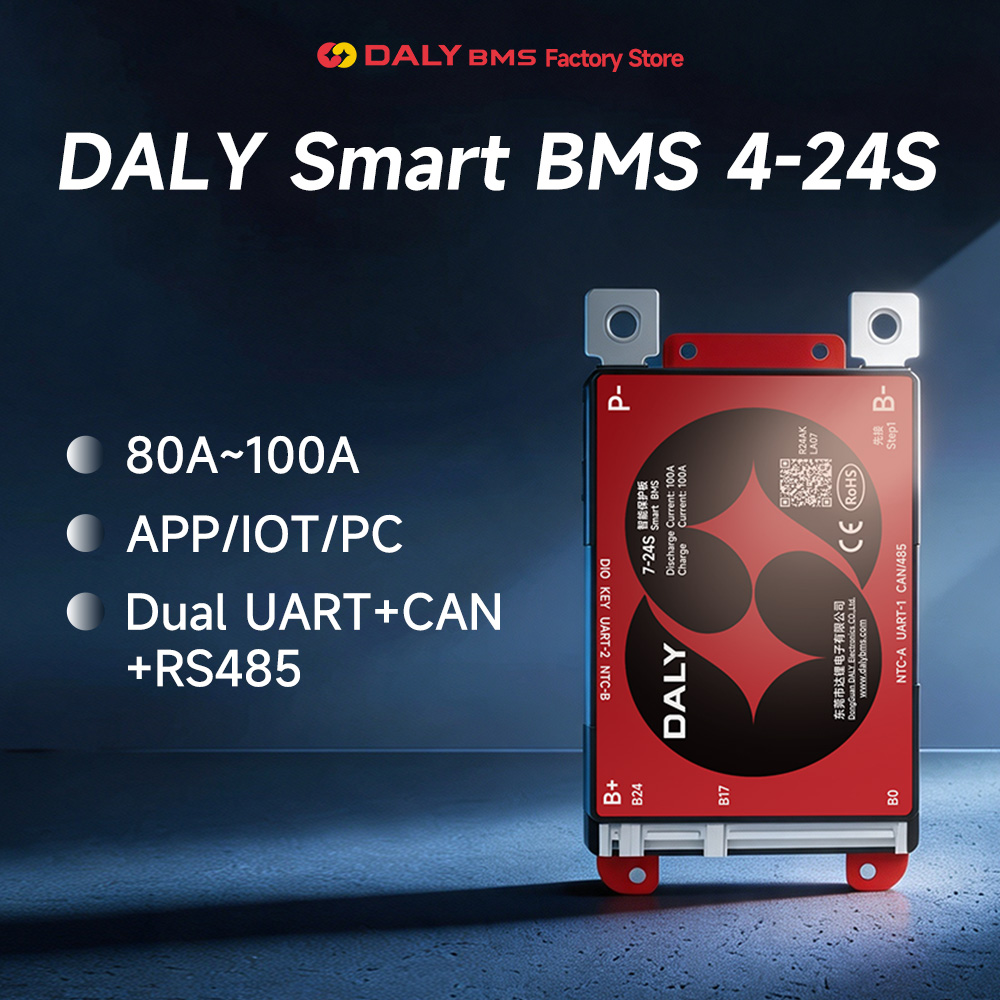 Lifepo4 Battery 36V 100Ah - DALY SMART BMS LFP 4S 7S