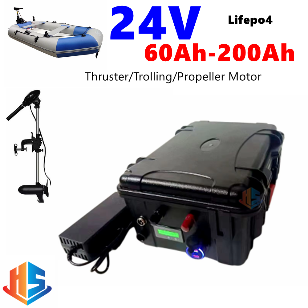 Lifepo4 Battery 24V 100Ah Trolling Motor - Bateria Lifepo4 à Prova d'Água 24V