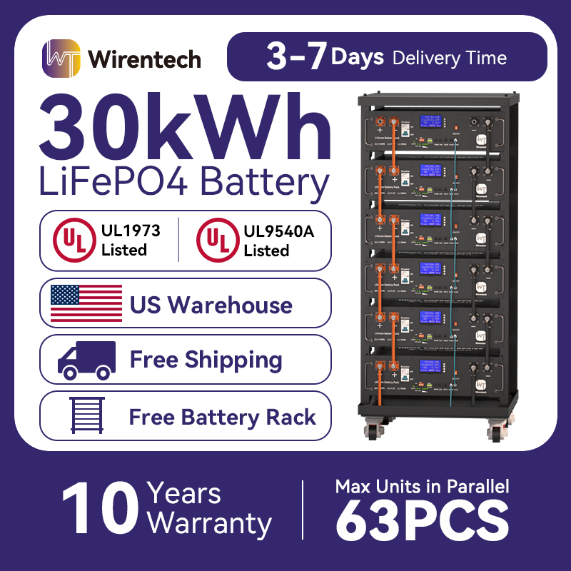 Lifepo4 48V 100Ah Server Rack - Bateria de Rack para Servidor LiFePO4