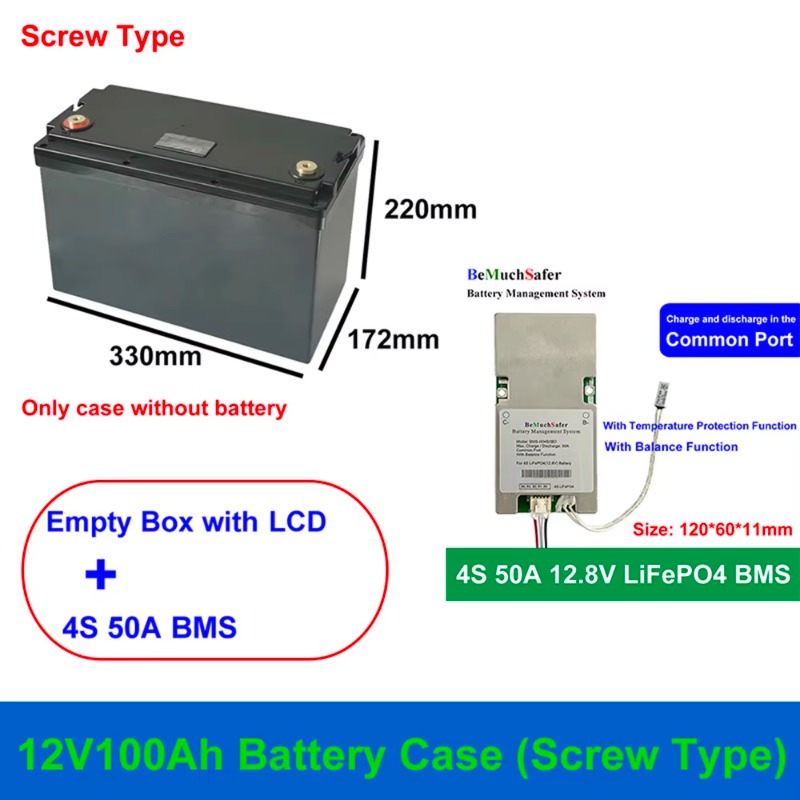 Lifepo4 Battery Box Diy 12V 100Ah - Caixa de Bateria 12V 100Ah Tipo