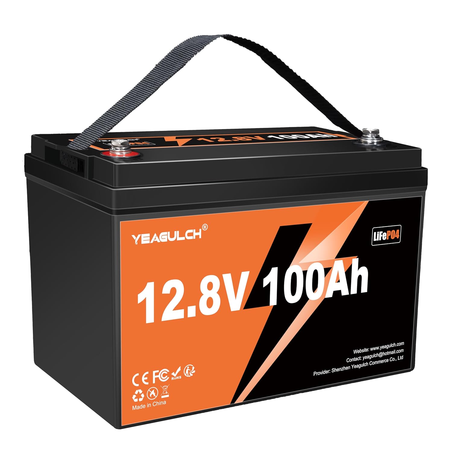 Lifepo4 Battery 12V 100Ah - Bateria LiFePO4 12V 100Ah com BMS
