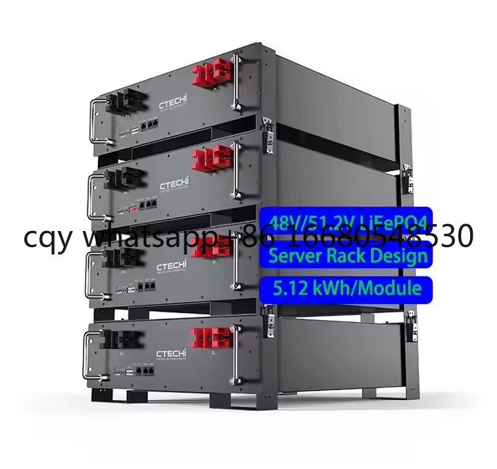 Lifepo4 48V 100Ah Server Rack - Bateria de lítio 48V 51.2V 100Ah