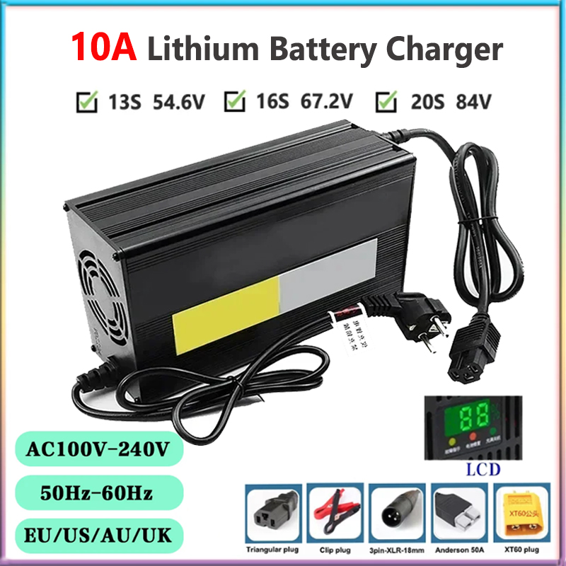 Lifepo4 Charger 48V 20A - Carregador rápido da bateria de lítio,