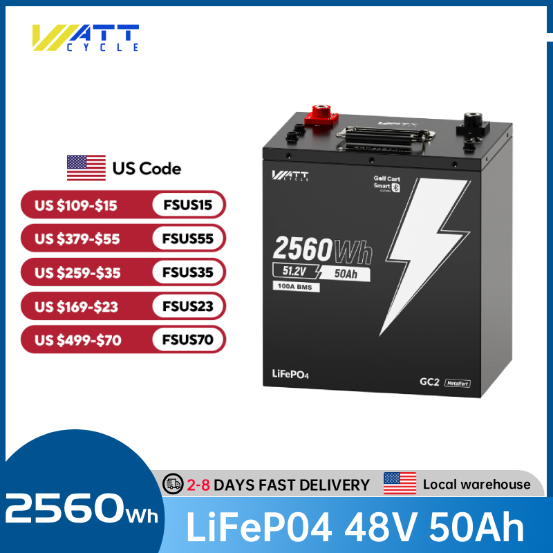 Lifepo4 48V 50Ah Golf Cart - Bateria LiFePO4 48V 50Ah para Carrinho