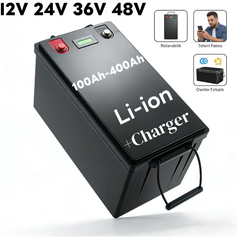 12V 100Ah Lifepo4 Bluetooth Bms - Bateria de Lítio Bluetooth BMS |