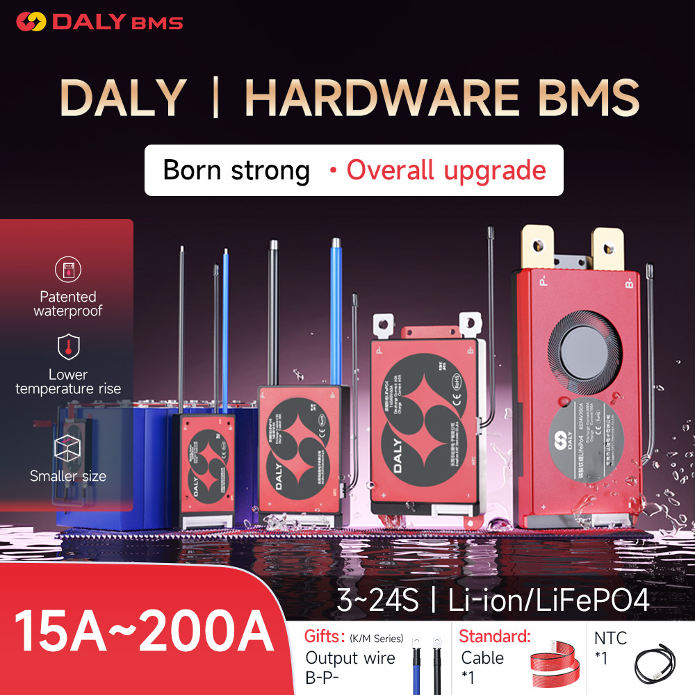 Lifepo4 Battery 24V 200Ah - Daly BMS 4s Balance 18650 bateria
