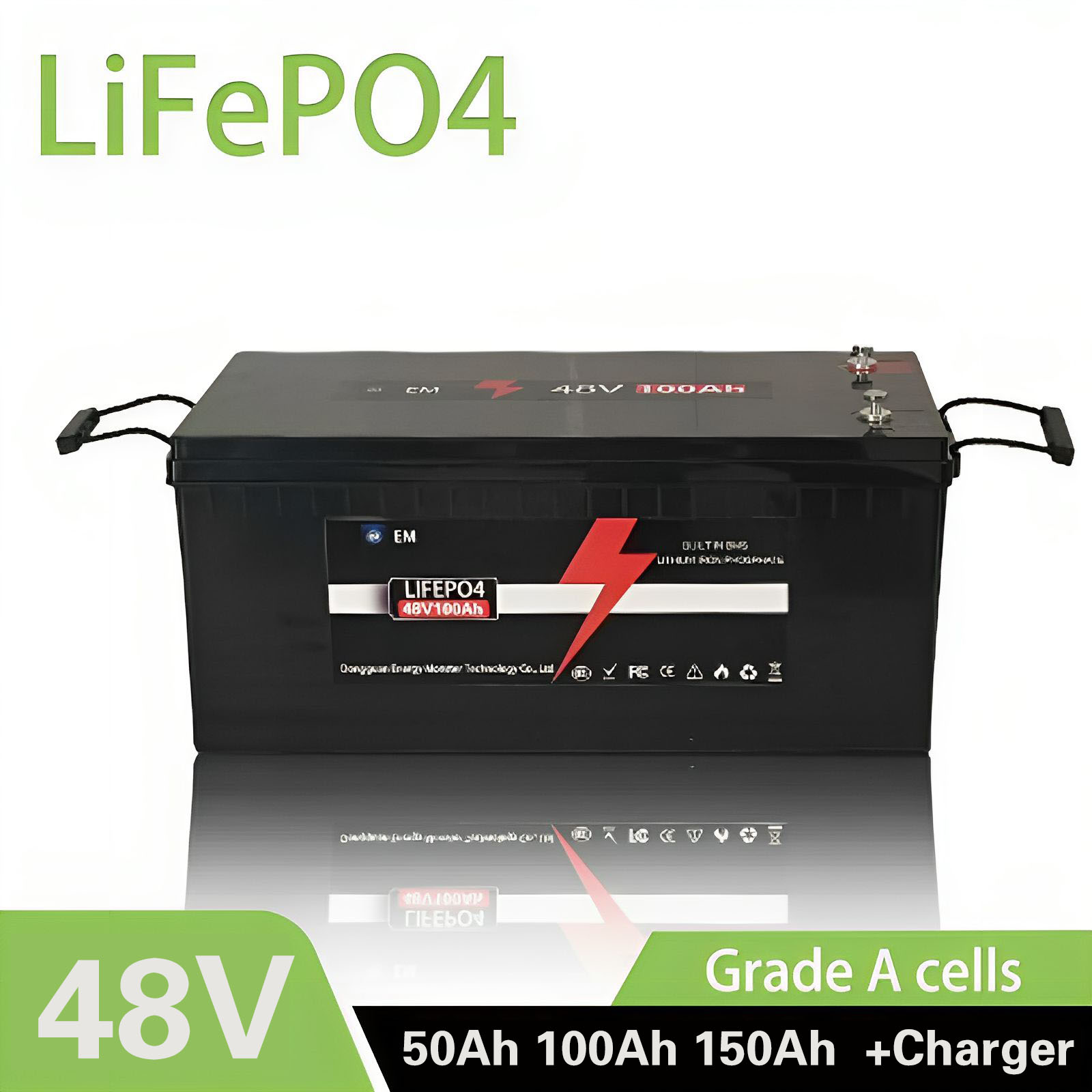 Lifepo4 48V 50Ah Golf Cart - Bateria lifepo4 de 48v 50ah 100ah