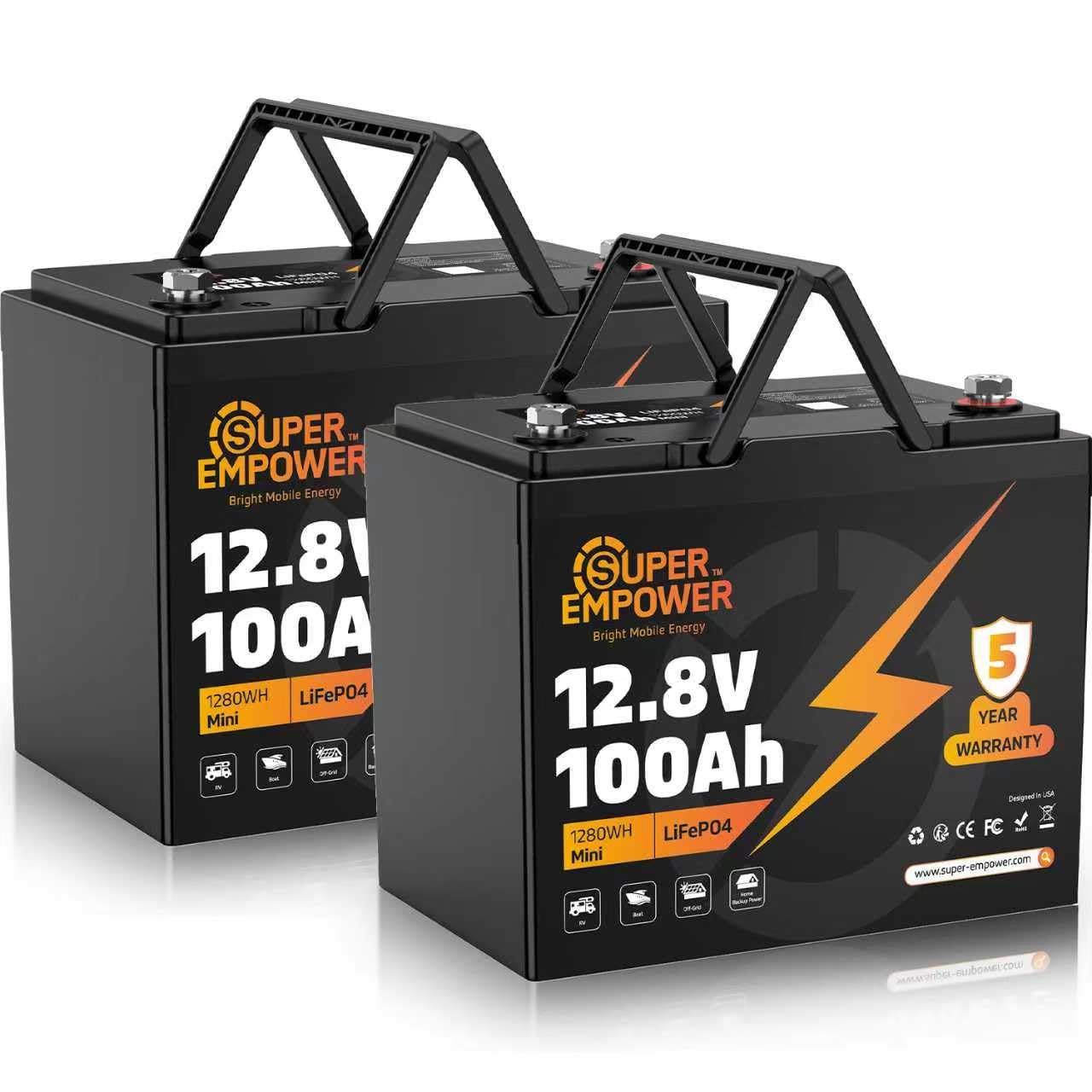 Lifepo4 Battery 12V 100Ah - Bateria de Lítio LiFePO4 12V 100Ah