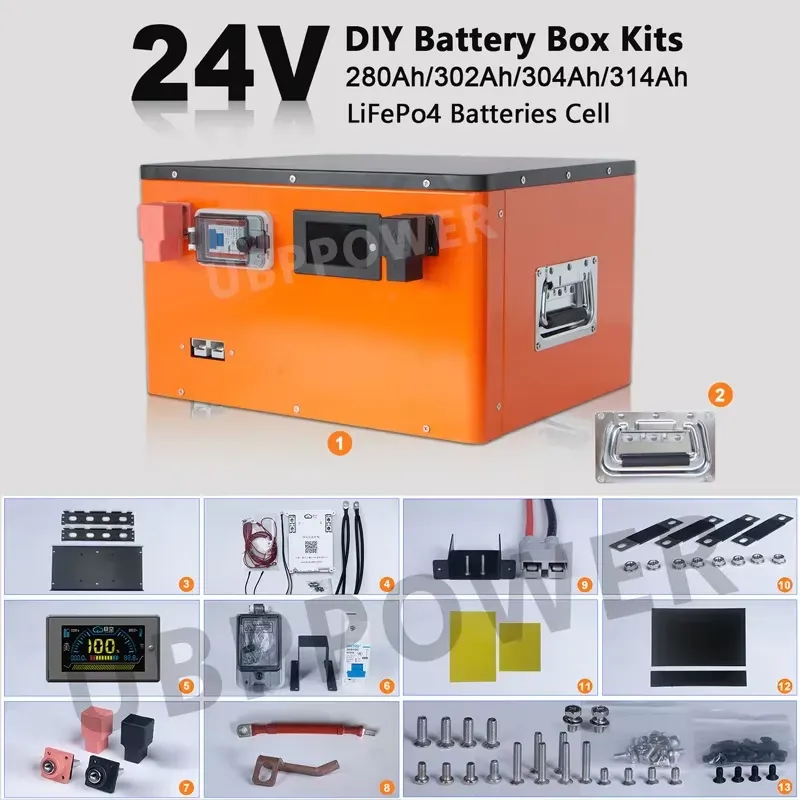 Lifepo4 Battery 24V 200Ah - Kit de Caixa de Bateria DIY