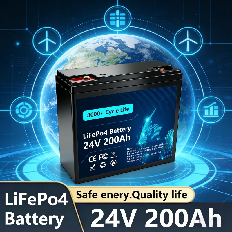 Lifepo4 Battery 24V 200Ah - Bateria de lítio 24V LiFePO4 200Ah,