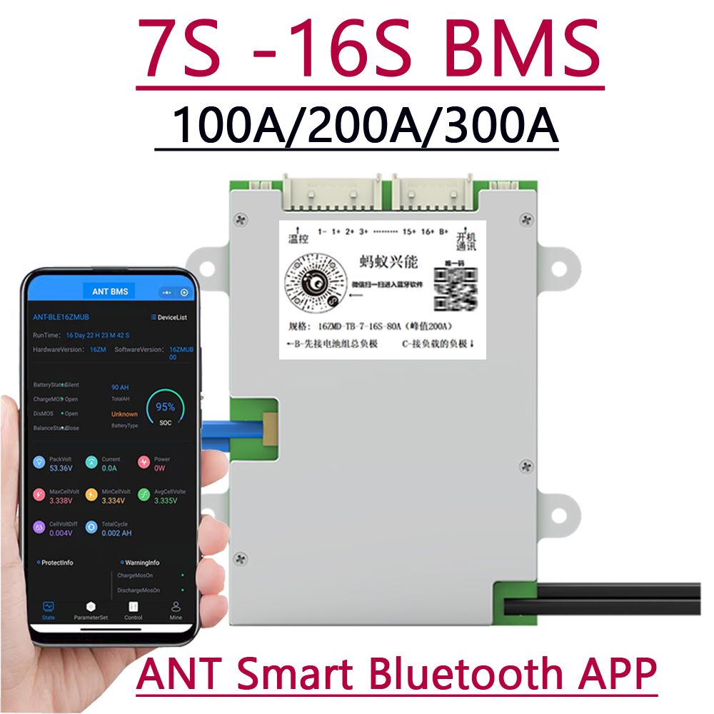 Placa de Proteção para Veículo - Smart Bms 16S 48V 200A Bluetooth avaliação e preço