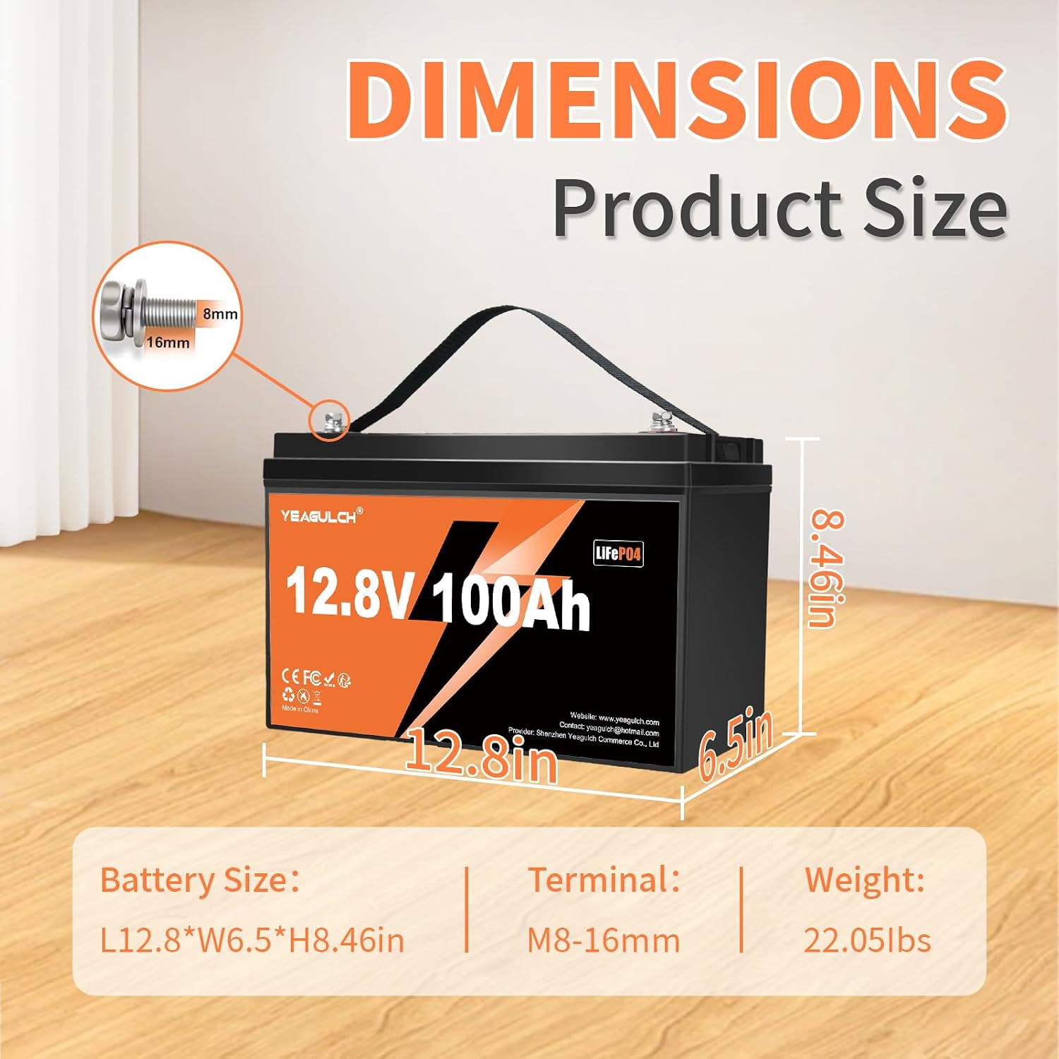 Bateria LiFePO4 12V 100Ah com  - Lifepo4 Battery 12V 100Ah avaliação e preço