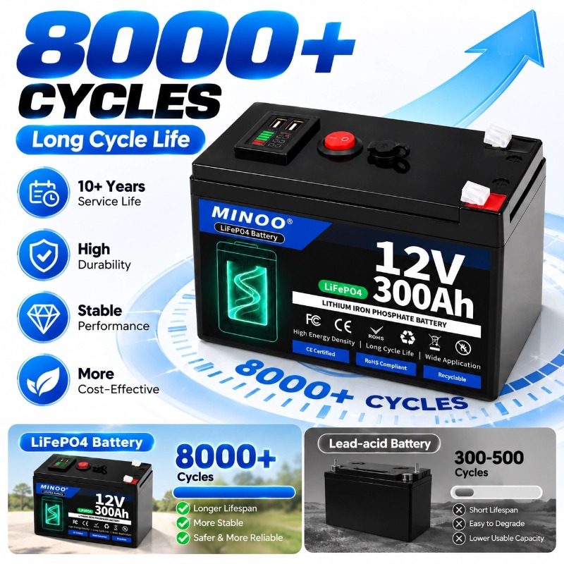 Bateria LiFePO4 12V 300Ah, 800 - Lifepo4 12V 300Ah Deep Cycle avaliação e preço