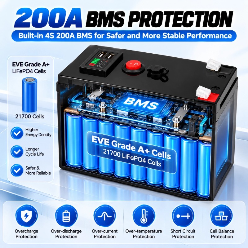 Bateria LiFePO4 12V 300Ah, 800 - Lifepo4 12V 300Ah Deep Cycle avaliação e preço