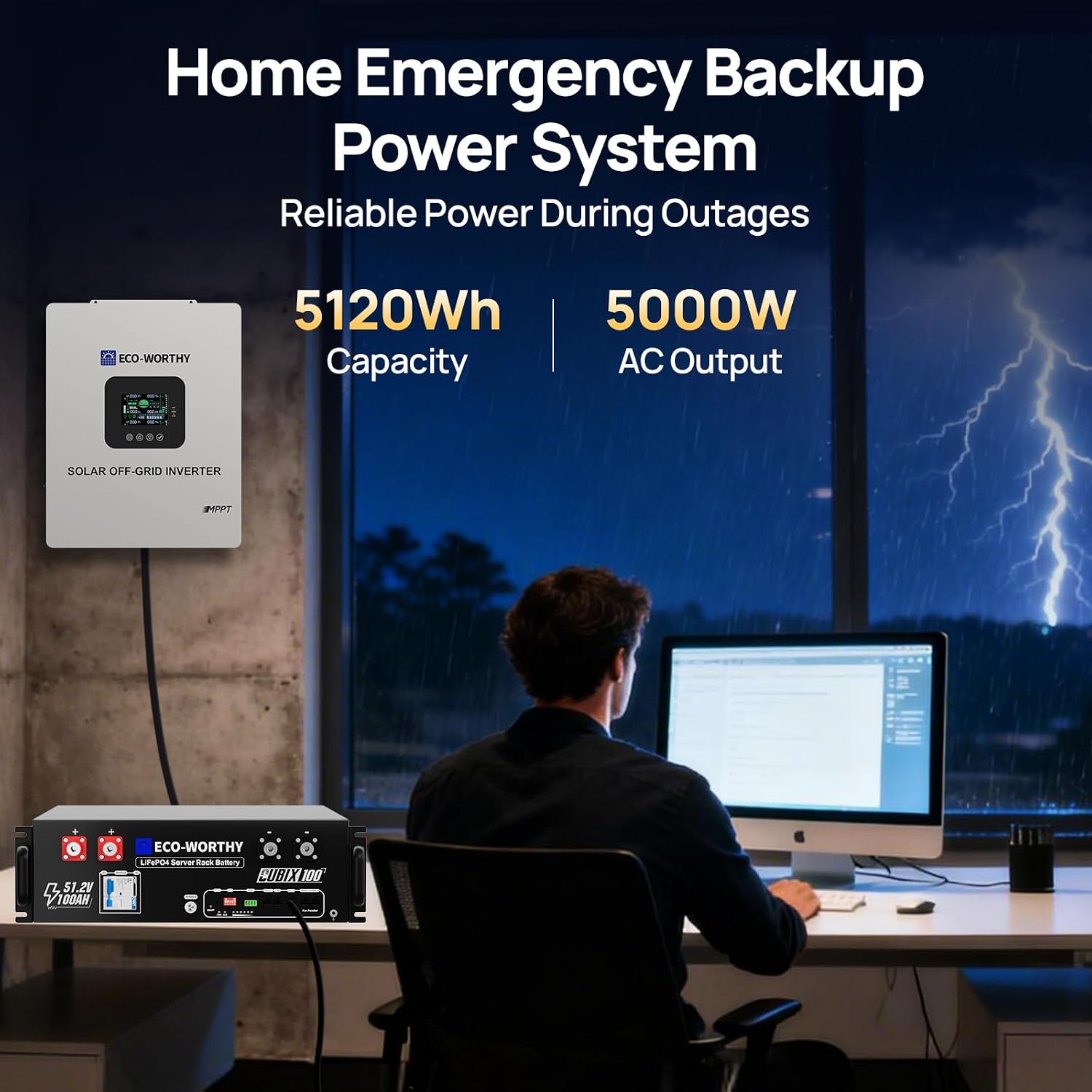 Bateria de Backup Residencial  - Lifepo4 48V 100Ah Server Rack avaliação e preço