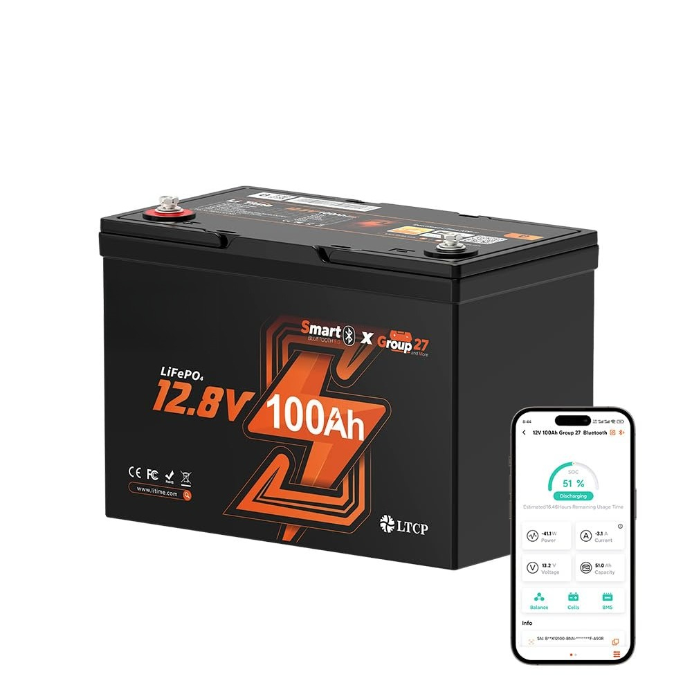 Bateria LiFePO4 12V 100Ah, Bat - 12V 100Ah Lifepo4 Bluetooth Bms avaliação e preço