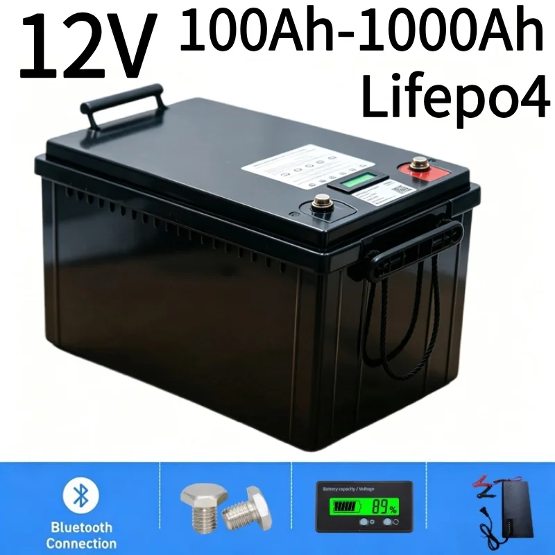 Bateria de Lítio LiFePO4 12V 1 - 12V 100Ah Lifepo4 Bluetooth Bms avaliação e preço