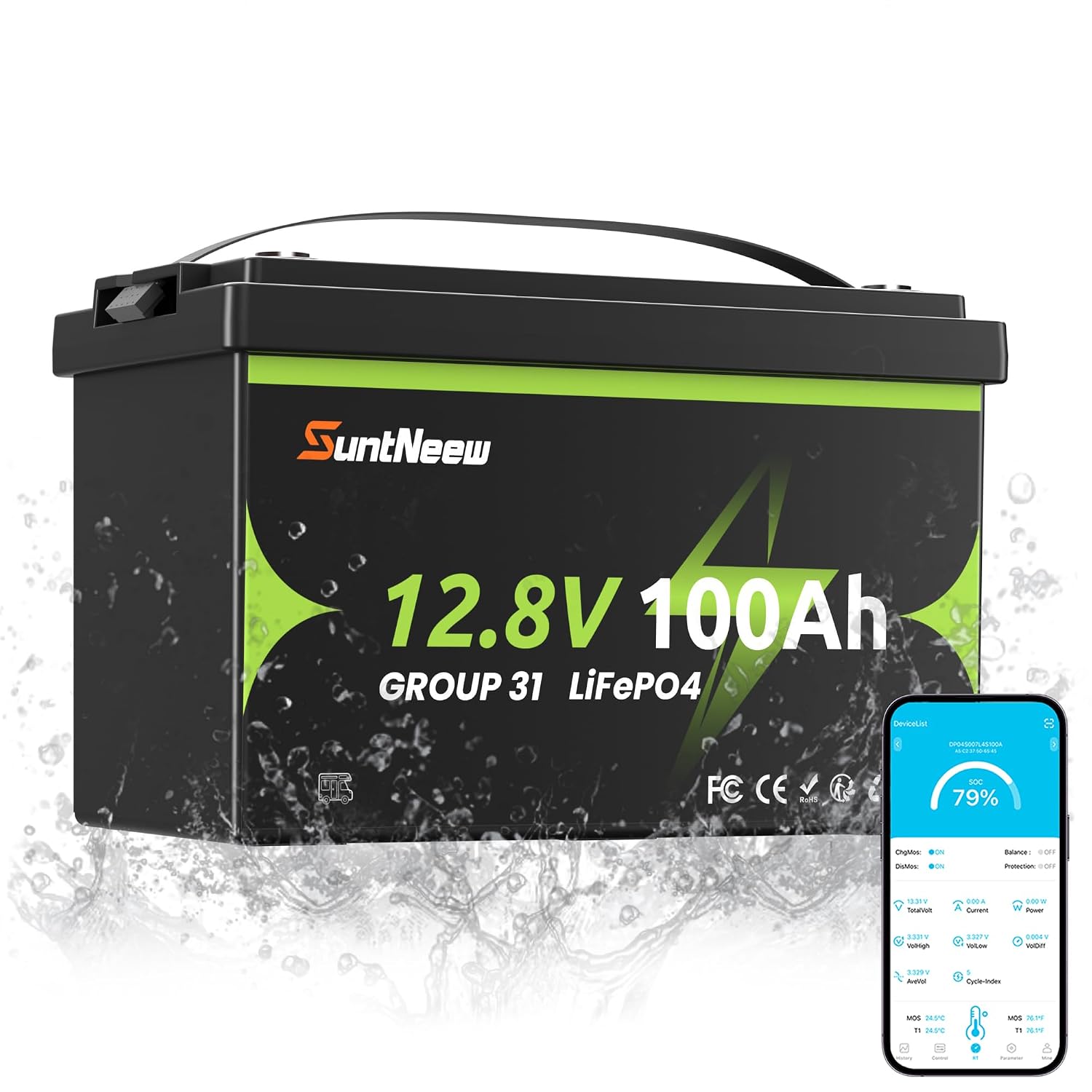 Bateria LiFePO4 12V 100Ah Blue - Lifepo4 Battery 12V 100Ah avaliação e preço