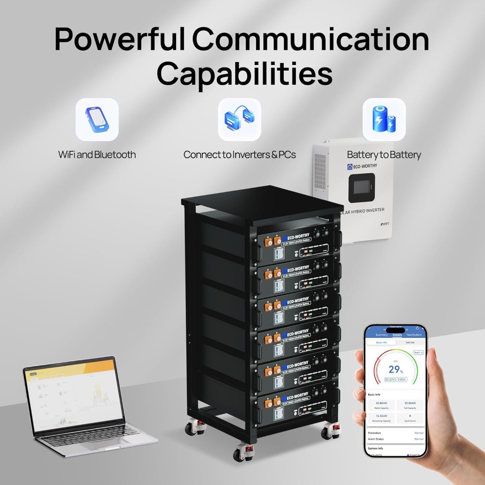 Bateria de lítio LiFePO4 48V 1 - Lifepo4 48V 100Ah Server Rack avaliação e preço
