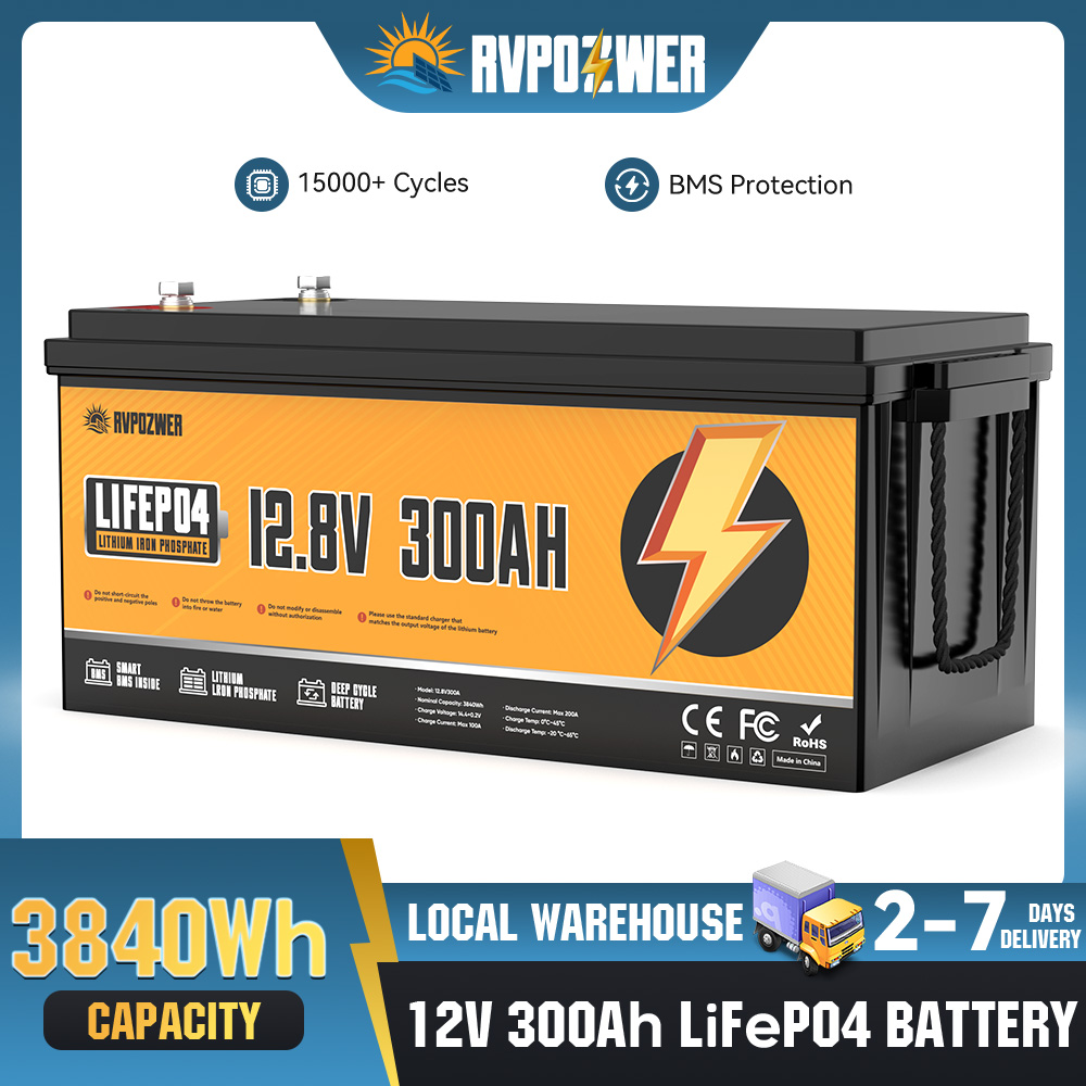 Bateria de Lítio LiFePO4 RVPOZ - Lifepo4 12V 300Ah Deep Cycle avaliação e preço