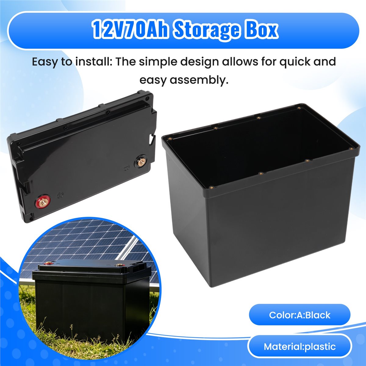 Caixa de Armazenamento Útil 12 - Lifepo4 Battery Box Diy 12V 100Ah avaliação e preço