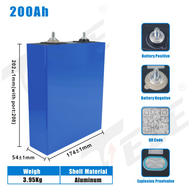 3.2v 202ah lifepo4 bateria lis - Lifepo4 Battery 24V 200Ah avaliação e preço