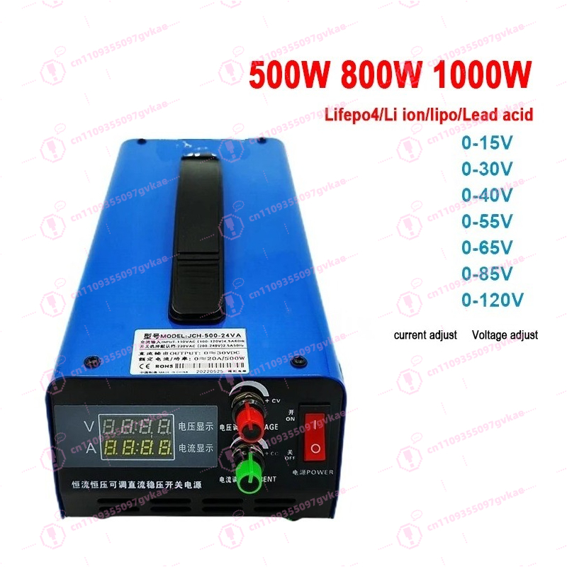 Carregador Ajustável de 1000W, - Lifepo4 Charger 48V 20A avaliação e preço