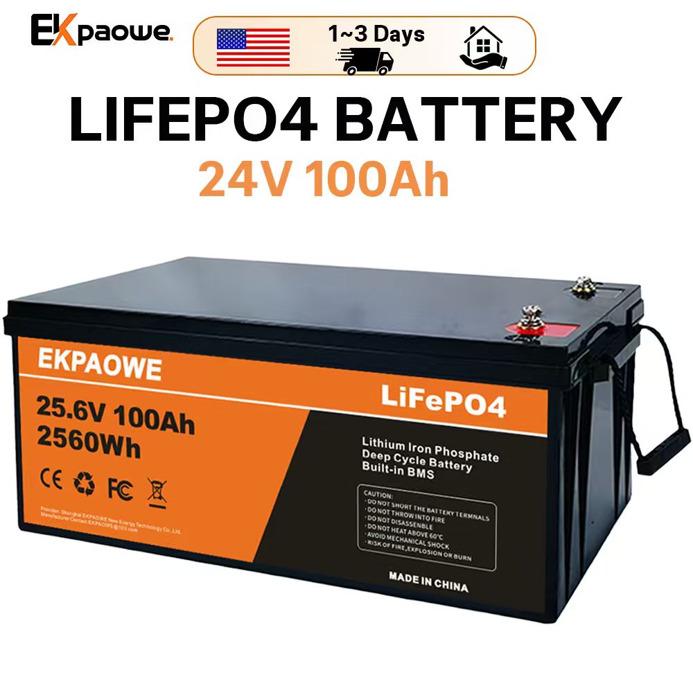 Bateria LiFePO4 EKPAOWE 24V 25 - Lifepo4 Battery 24V 100Ah Trolling Motor avaliação e preço