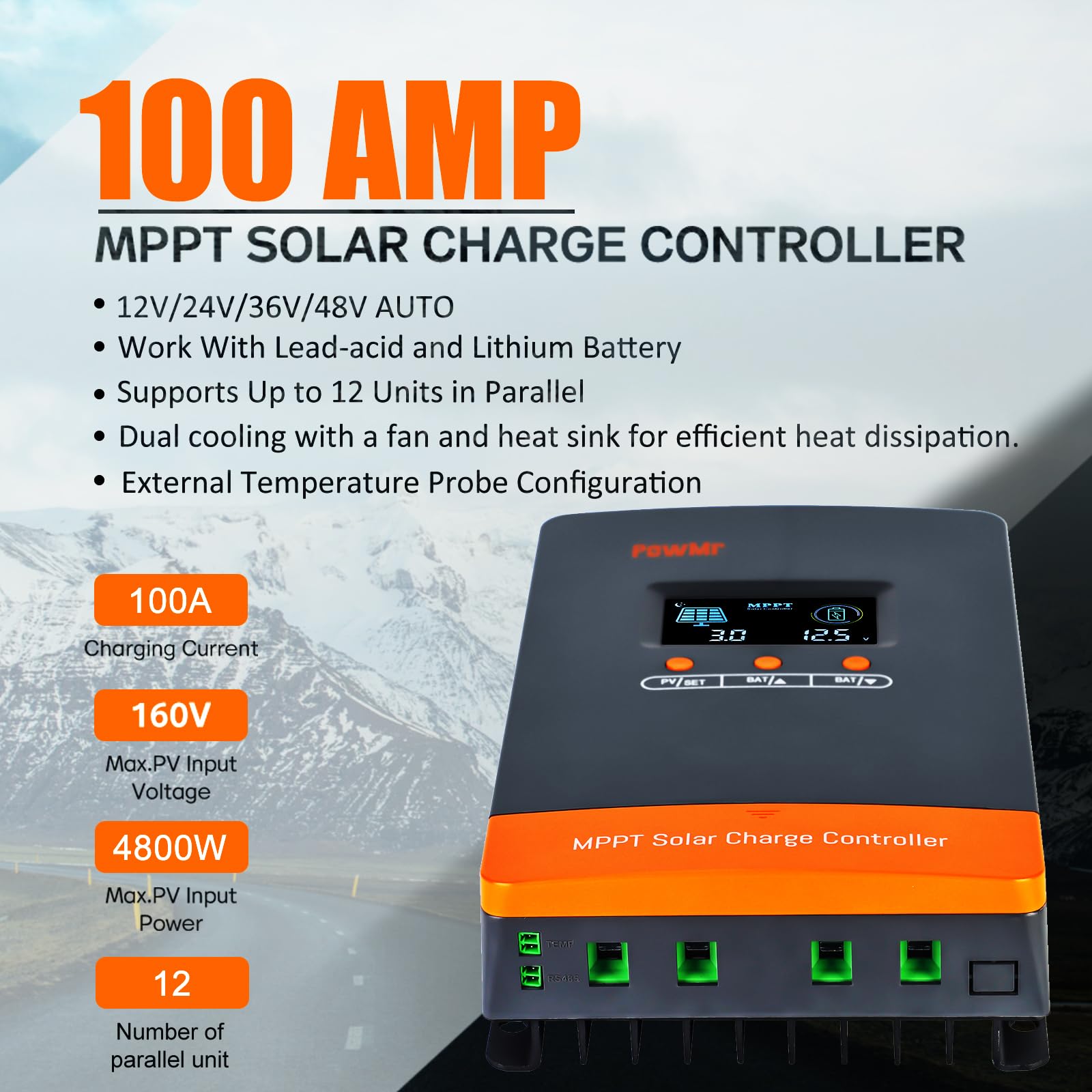 Controlador de Carga Solar MPP - Lifepo4 Battery 36V 100Ah avaliação e preço