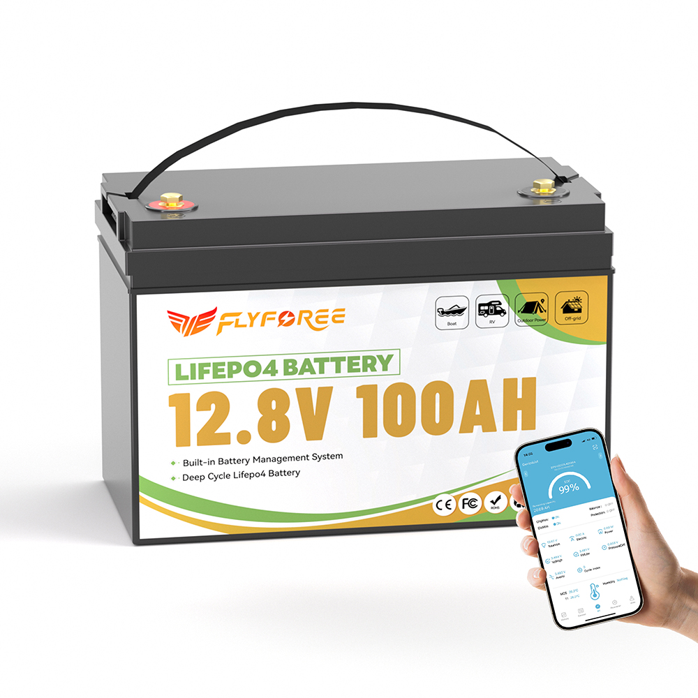 Bateria de Fosfato de Ferro Li - 12V 100Ah Lifepo4 Bluetooth Bms avaliação e preço
