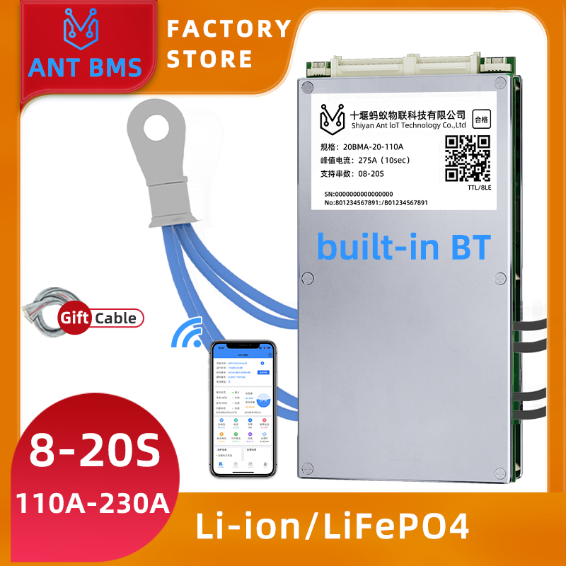 ANT Smart Balance BMS 8S-20S c - Smart Bms 16S 48V 200A Bluetooth avaliação e preço