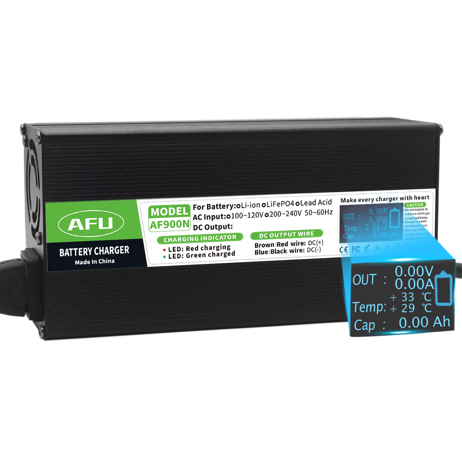 Carregador de bateria lifepo4  - Lifepo4 Charger 48V 20A avaliação e preço