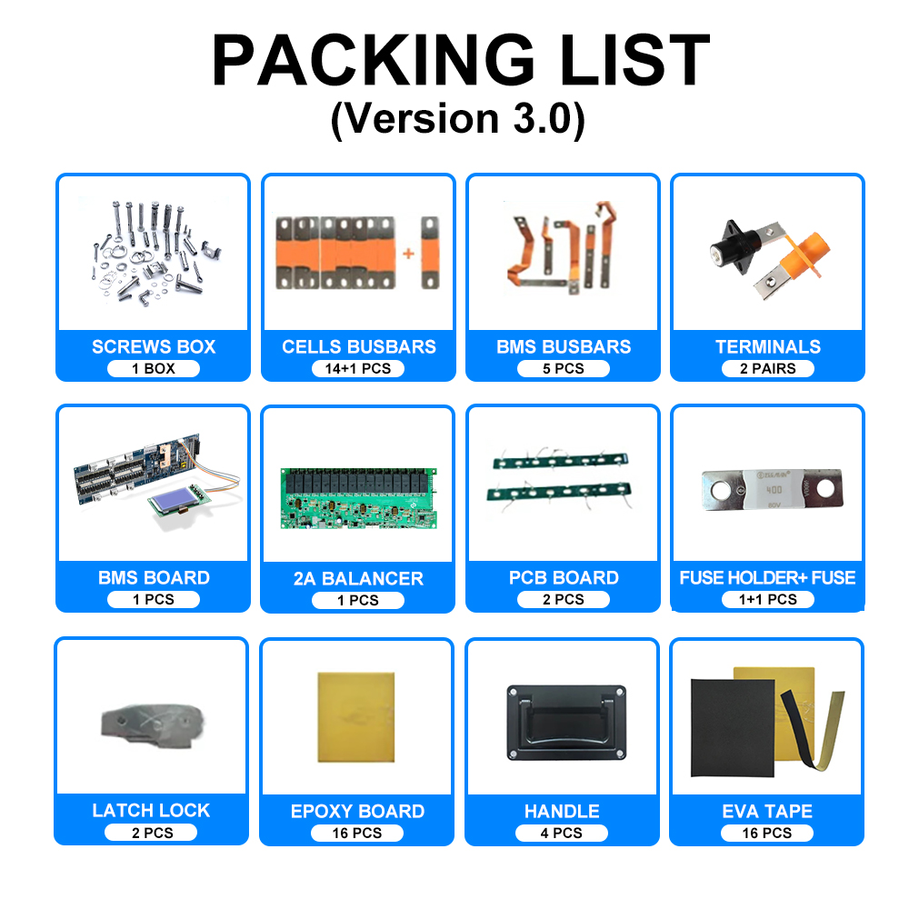 Kit Seplos 3.0 48V 280AH 340AH - Lifepo4 Battery 51.2V 280Ah avaliação e preço