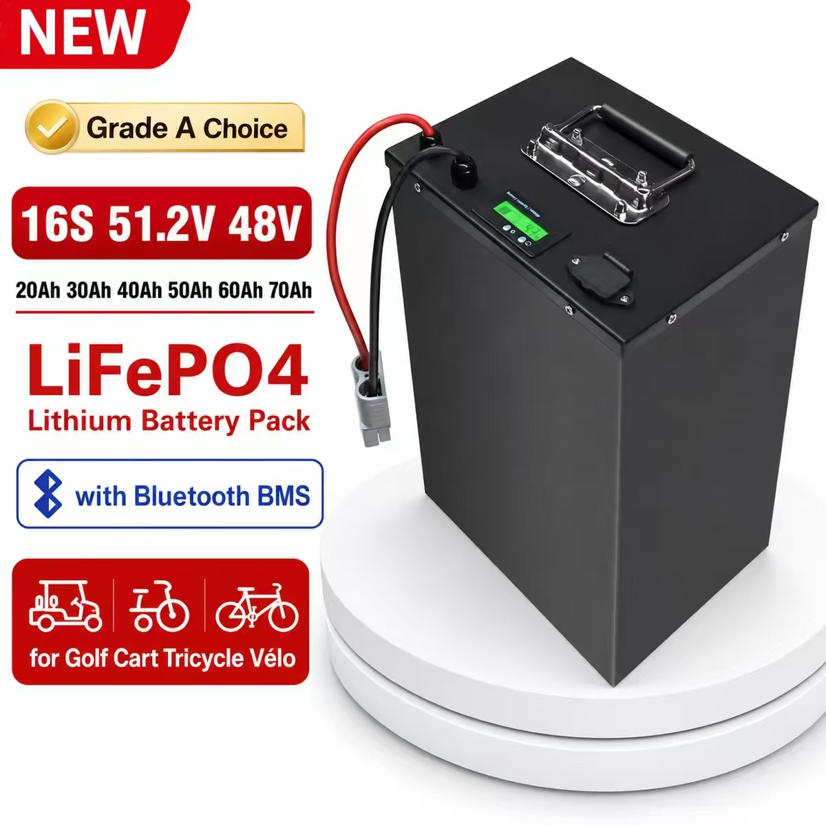 Bateria de Lítio Lifepo4 16S 5 - Lifepo4 48V 50Ah Golf Cart avaliação e preço