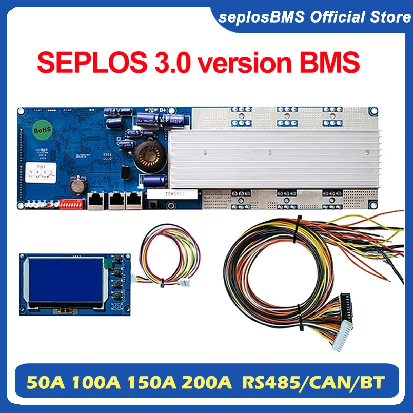 Seplos BMS 3.0 Smart BMS 100A/ - Smart Bms 16S 48V 200A Bluetooth avaliação e preço