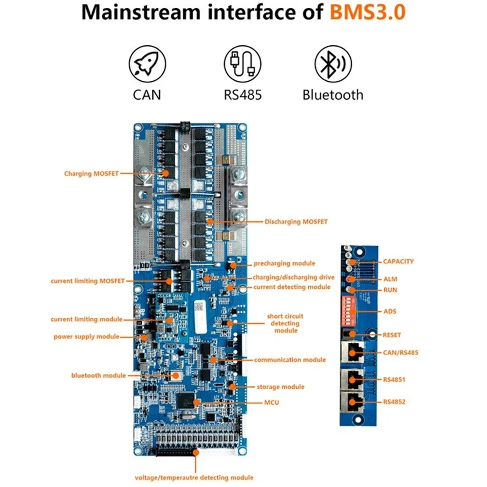Seplos BMS 3.0 Smart BMS 100A/ - Smart Bms 16S 48V 200A Bluetooth avaliação e preço