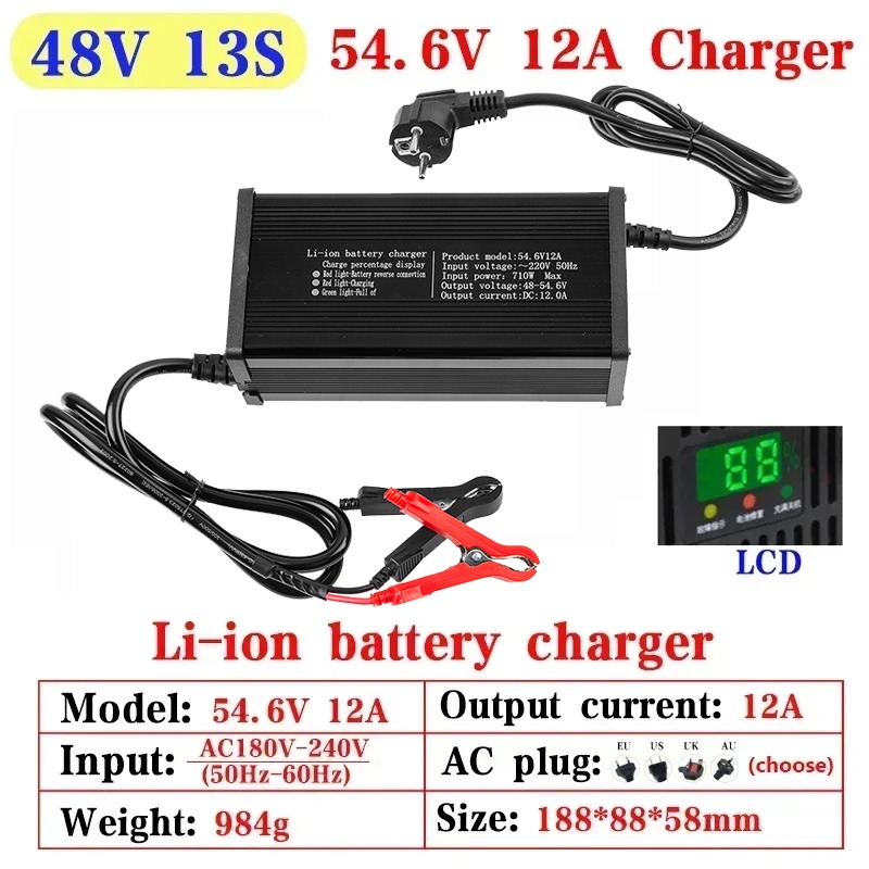 Carregador de bateria de lítio - Lifepo4 Charger 48V 20A avaliação e preço